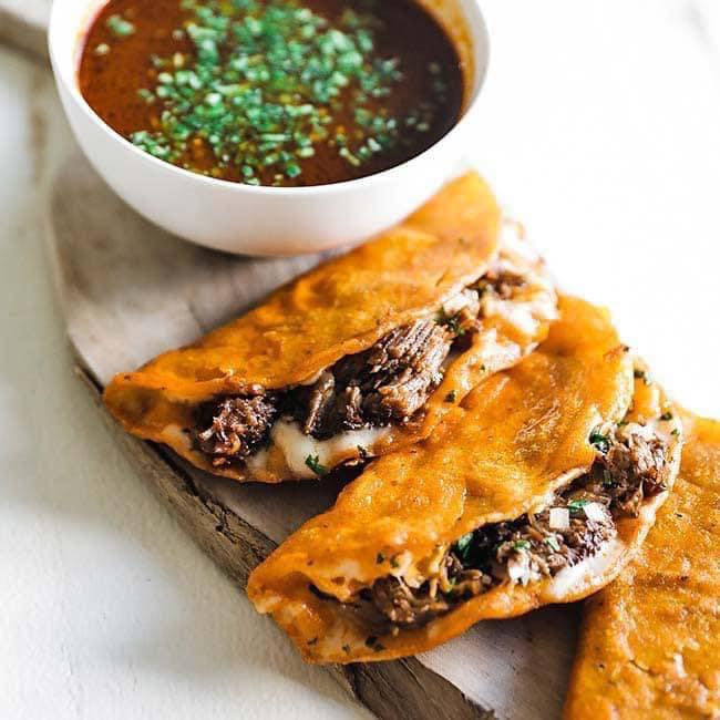 Rich and savory birria tacos